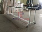 Stainless steel top canteen tables